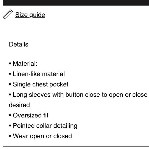 Leau coval cropped button up black top - Picture 9 of 9